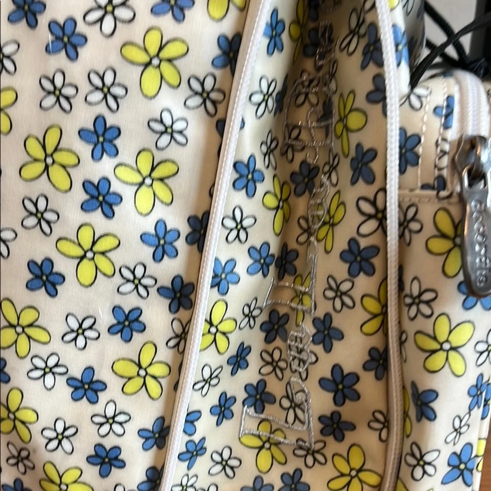 Decorate Floral Backpack - Cream and Blue
